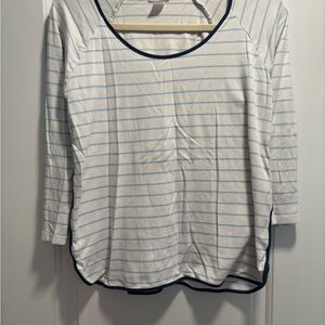 Blue and white womens LAKE pajamas